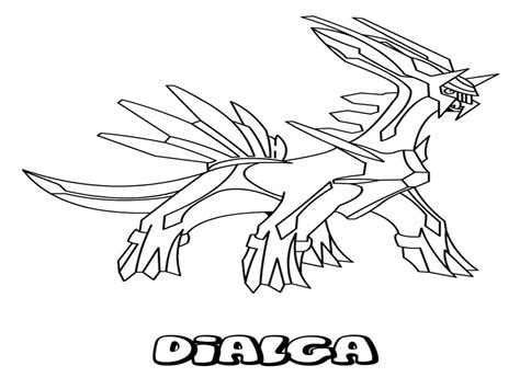 coloring pages  pokemon mega dialga coloring pages