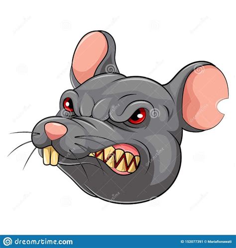 illustration   cartoon mascot head   mouse illustration