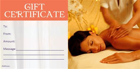 spa t certificate templates massage t certificate