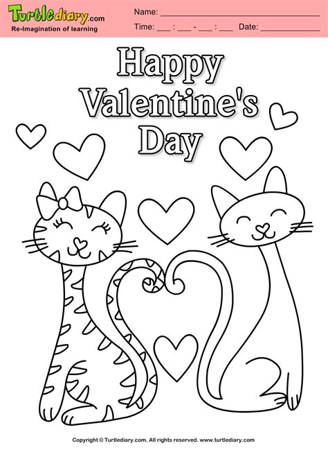winter coloring activity happy valentines day coloring page printable