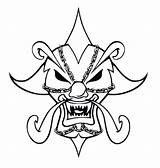 Drawings Icp Posse Insane Clown Coloring Pages Clipartmag sketch template