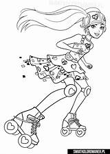 Rolkach Patins Skates Jazda Skating Colouring раскраски Alignees Roues Gaming Kitty Kolorowanki Kolorowanka барби Barbi из Napisy Druku Swiatkolorowanek Zombies sketch template