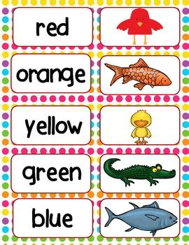 put    zoo vocabulary  color activities  playlearnteach