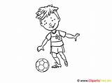 Colouring Soccer Sheet Voetbal Kleurplaat Clipartsfree Kleurplaten sketch template