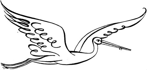stork coloring pages coloringbay