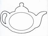 Template Coloring Teapot Tea Card Google Pages Clip Mothers Printable Mother Related Flower Label Nz sketch template