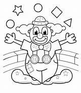 Coloring Clown Pages Evil Getcolorings Clowns sketch template