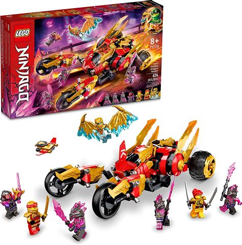 amazoncom lego ninjago kais golden dragon raider coche de juguete