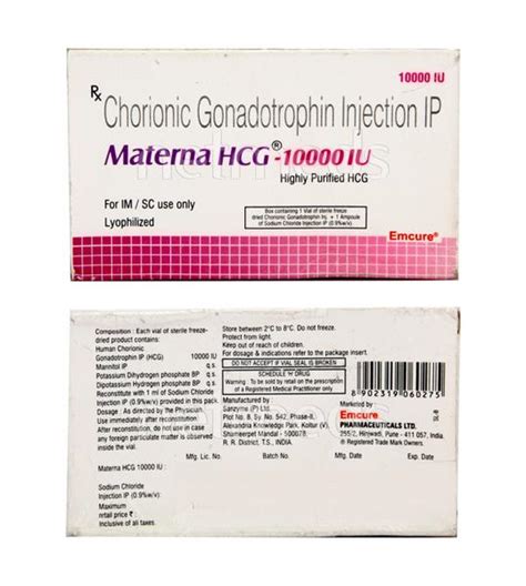 Materna Hcg 10000iu Injection Buy Medicines Online At Best Price From