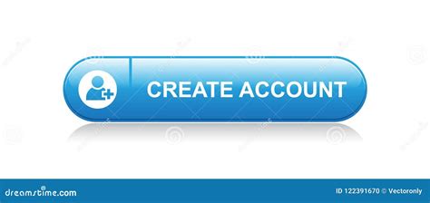 create account button stock illustration illustration  button