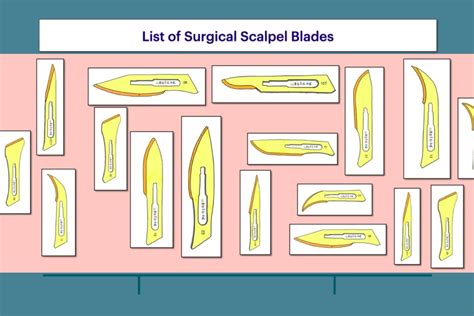 list  surgical scalpel blades types sizes  medigac