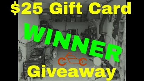 harbor freight gift card giveaway winner youtube
