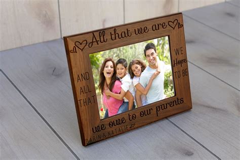 buy handmade custom engraved picture frames   order  etchey