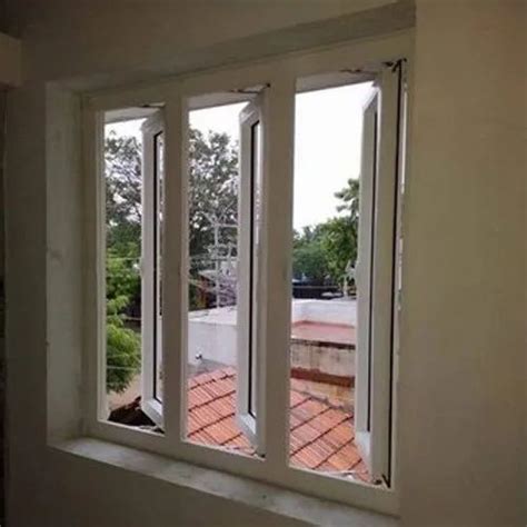 rectangular upvc casement window  residential glass thickness   mm  rs square feet
