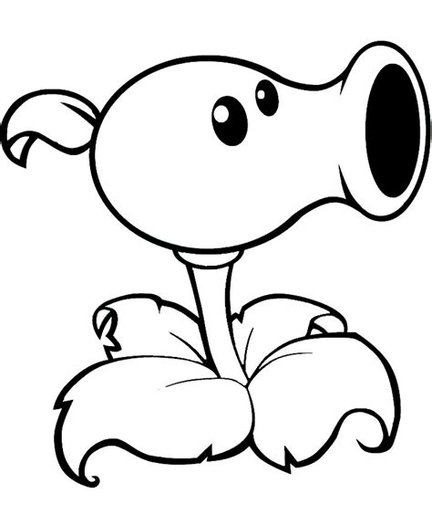 plant peashooter coloring page  printable coloring pages  kids