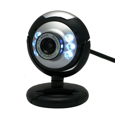 usb webcam high definition 12 0 mp 6 led night light web camera buit in
