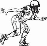 Defensive Lineman Clipground sketch template
