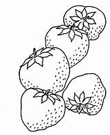 Coloring Strawberry Pages Fruit Strawberries Printable Book Food Color Sheets Cute Objects Fruits Simple Colouring Fresh Sheet Colour Clipart Print sketch template