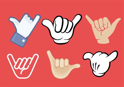 shaka hand sign vectors   vector art stock graphics images