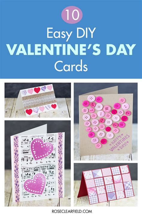 simple diy valentines day cards rose clearfield