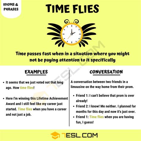 time flies    definition   helpful idiom time flies esl idioms  phrases