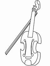 Violin Coloring Pages Music Fiddle Sheet Template Sketch sketch template