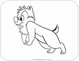 Dale Coloring Pages Chip Disneyclips Angry sketch template