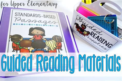 guided reading materials  supplies  upper elementary
