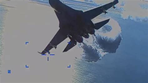 releases video  drones encounter  russian jet   black sea npr