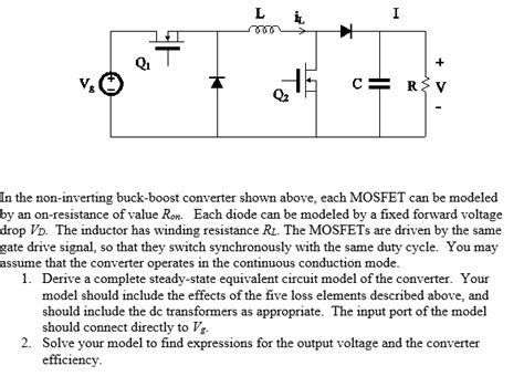 Solved Qi In The Non Inverting Buck Boost Converter Shown