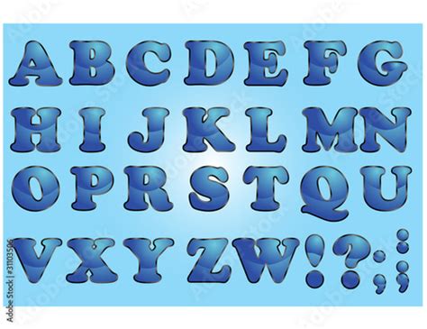 blue alphabet letters buy  stock vector  explore similar