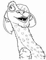 Ice Age Coloring Pages Buck Getdrawings Getcolorings sketch template