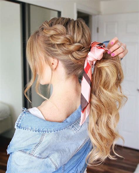 creative ponytail hairstyles  long hair summer hairstyle ideas