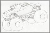 Monster Mutt Coloring Truck Pages Template sketch template