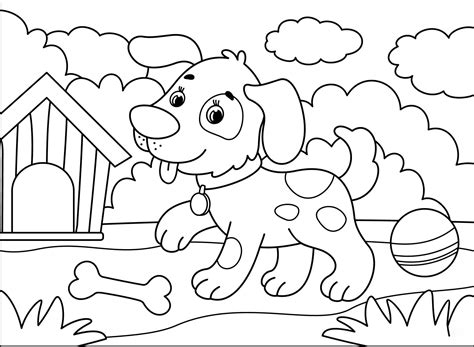 dog coloring pages coloring pages  kids  adults