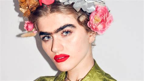 model  making  unibrow movement happen glamour