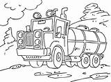 Truck Coloring Pages Tanker sketch template