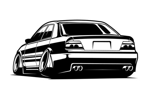 car stance vector illustration transportation illustrations creative market