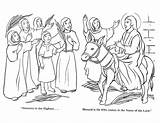 Palm Sunday Coloring Pages Printable Kids sketch template