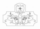 Floral Dxf 3axis  Vector sketch template