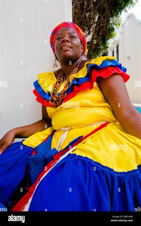 Cartagena Colombia October 30 2017 Close Up Of Woman In