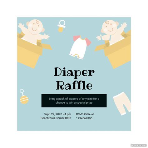 diaper raffle sign printable printable word searches