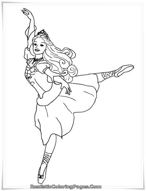 barbie    dancing princesses coloring page  coloring pages