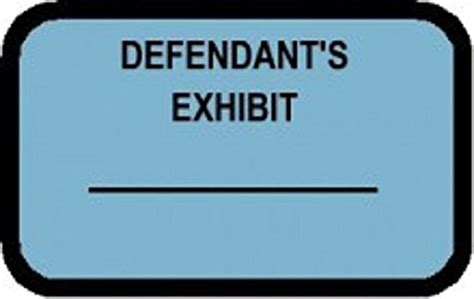 defendants exhibit labels stickers blue   pack selling buy