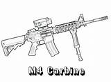 Coloring Pages Army Guns Gun Print Military Kids M4 Colouring Boys Lego Carbine Automatic Printable Book Pistol Yescoloring Gusto Rifle sketch template