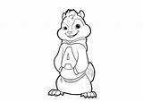 Coloring Alvin Chipmunks Pages Chipwrecked Jeanette Template Cartoon Simon sketch template