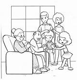 Coloring Family Pages Preschoolers Easy Colouring Print Kids Printable Drawing Worksheet Getcoloringpages Google Seç Pano Colorear Familia Sheets sketch template