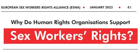 Why Do Human Rights Organisations Support Sex Worker Rights European