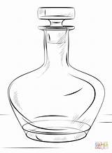 Botella sketch template
