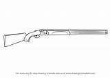 Shotgun Beretta Shotguns Dt11 Tattoo Drawingtutorials101 Pencil Weapons sketch template